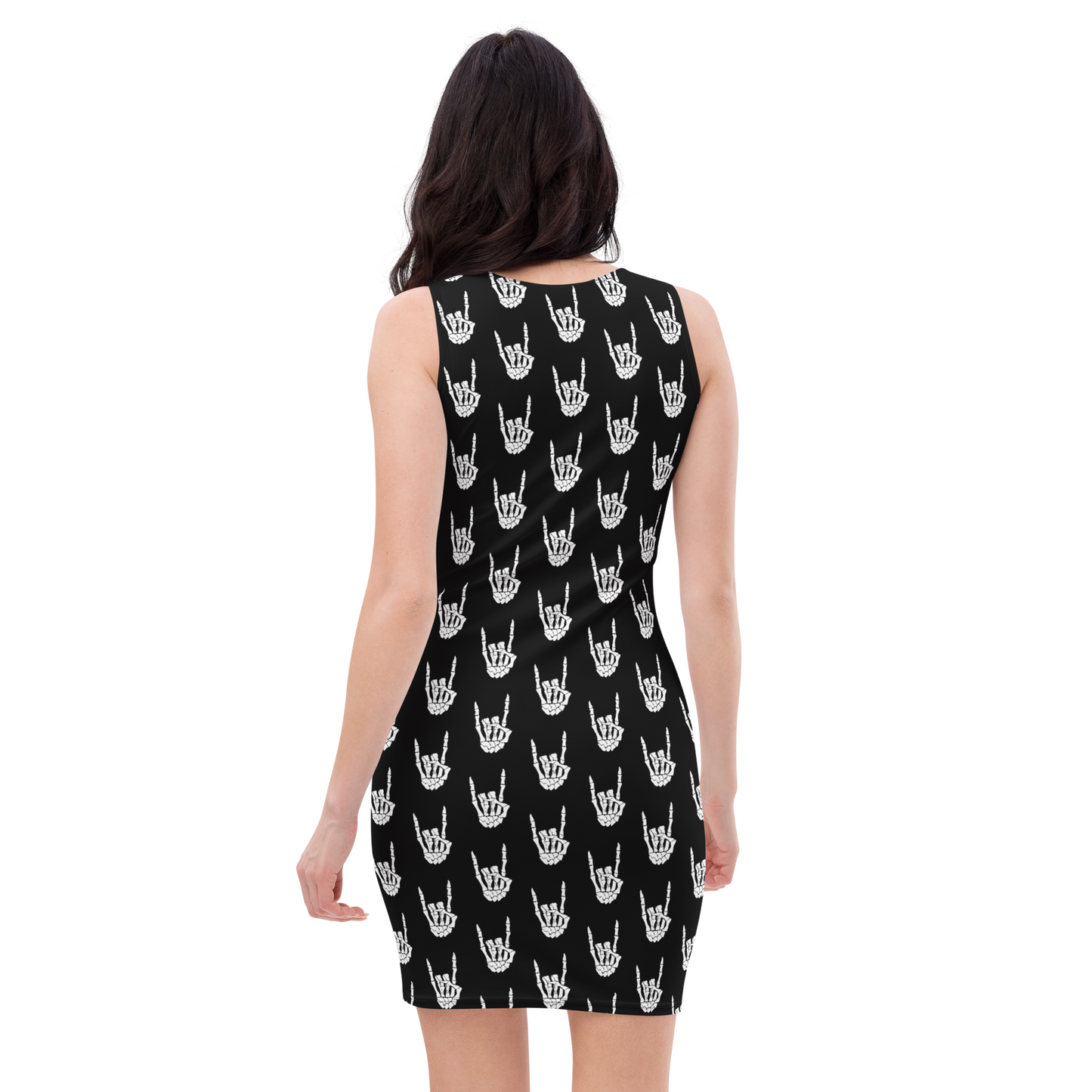 Rock On - Black & White Fitted Dress