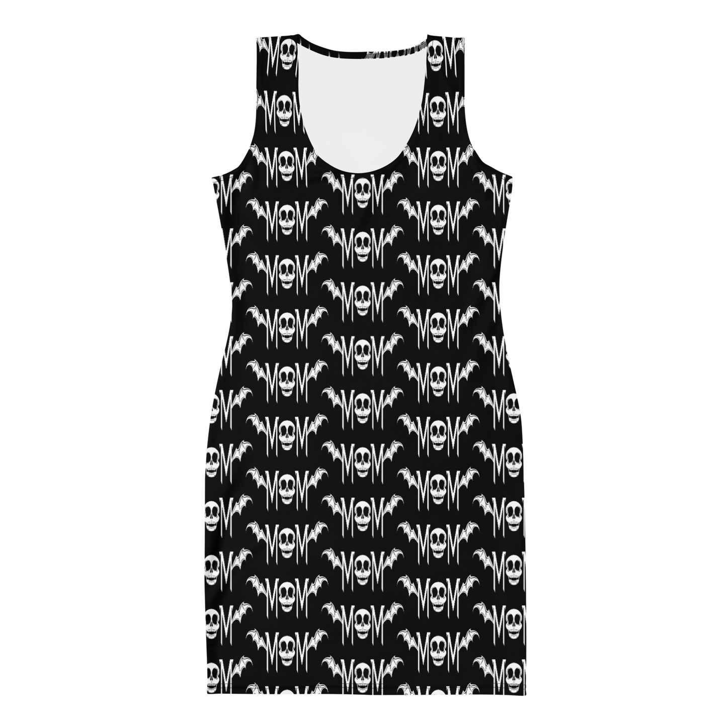 M.M - Black & White Fitted Dress