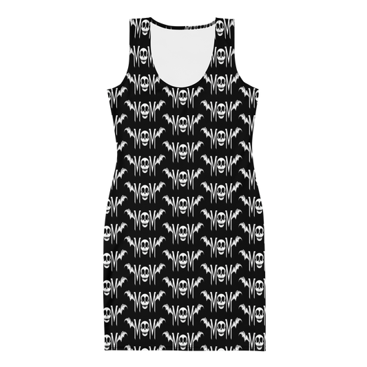 M.M - Black & White Fitted Dress