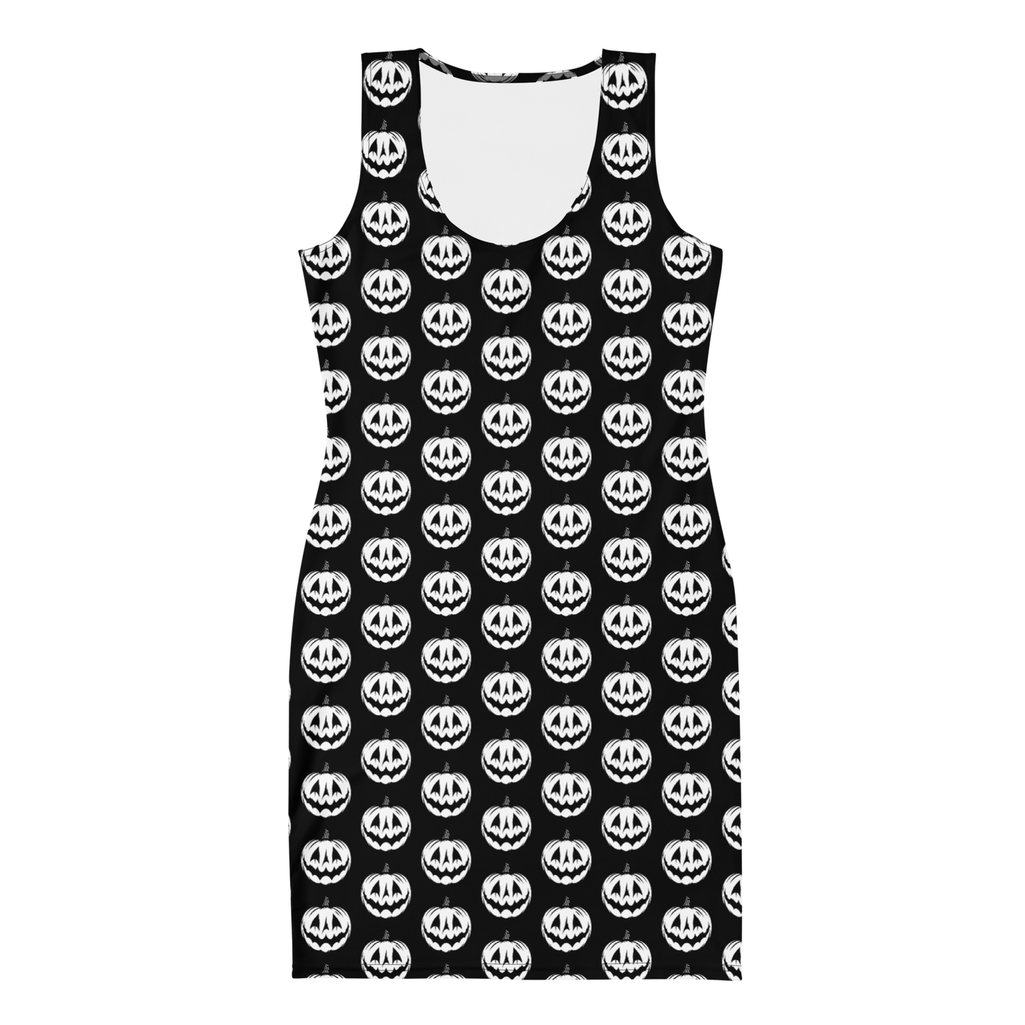 Pumpkin - Black & White Fitted Dress