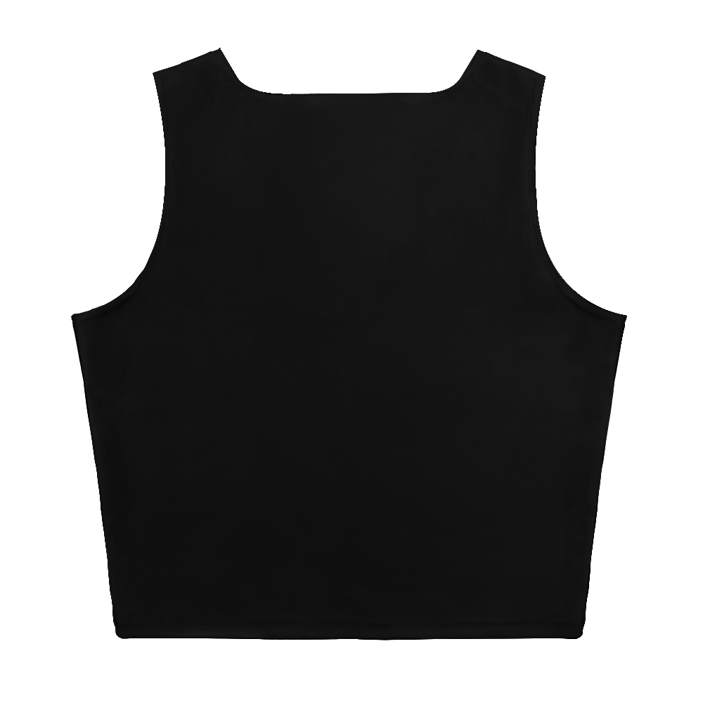 Pumpkin - Women’s Black Crop Top