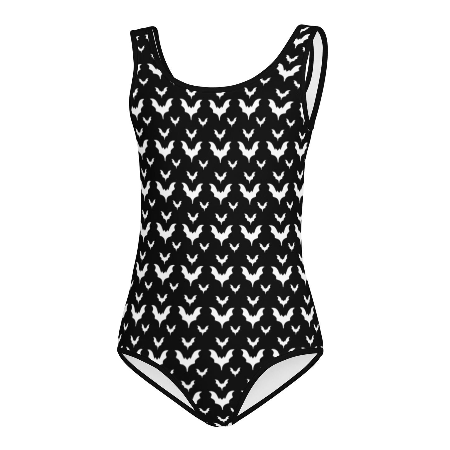 Batty Bats - Toddler Girls Black and White Swimsuit