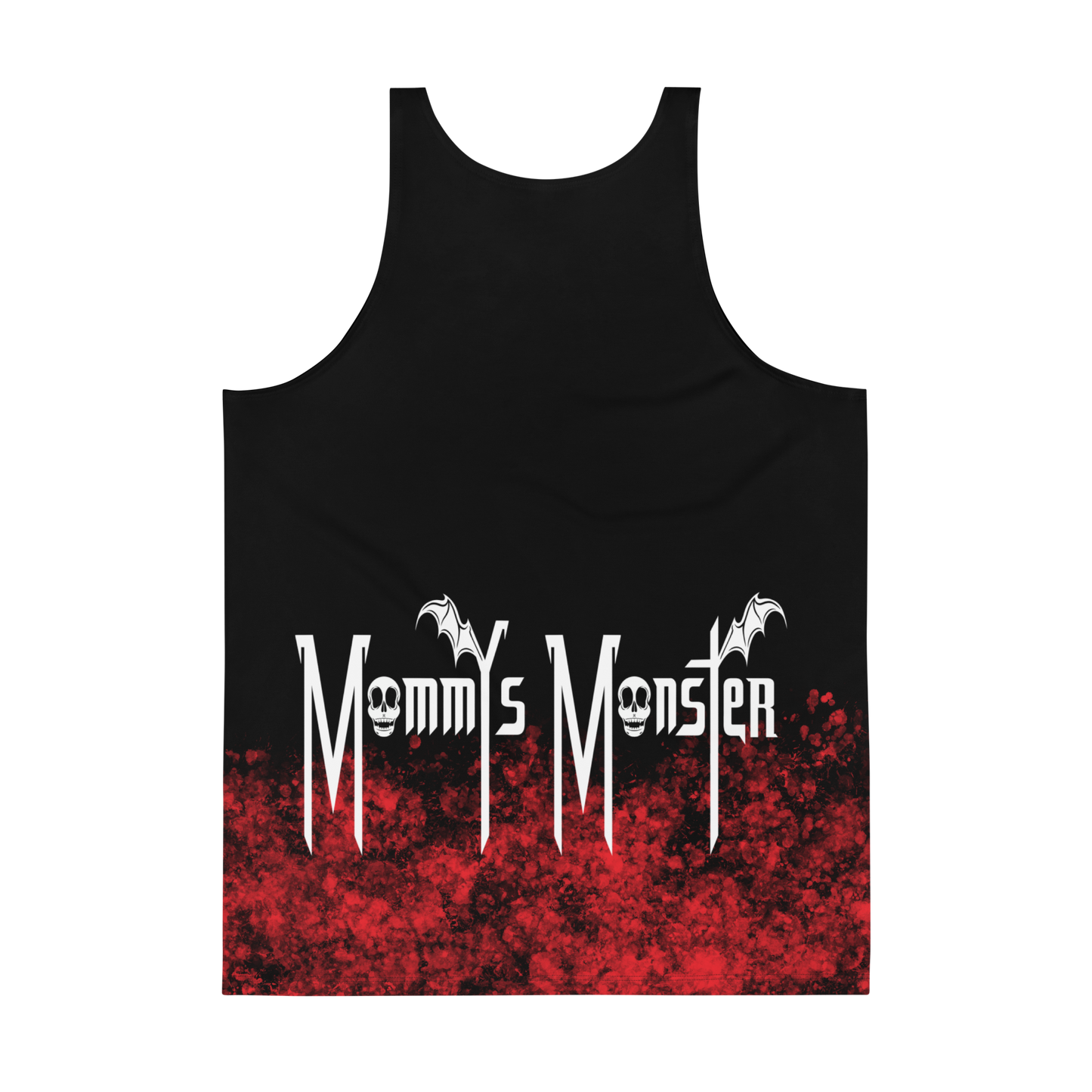 M.M - Red Black Adult Tank Top