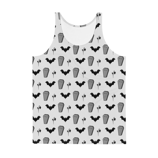 Spooky Dead - Off White Grey Adult Tank Top