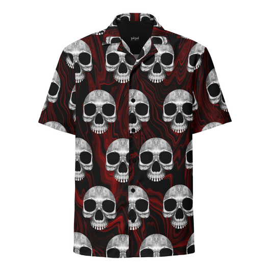 Rebel Skeleton - Adult Button Shirt