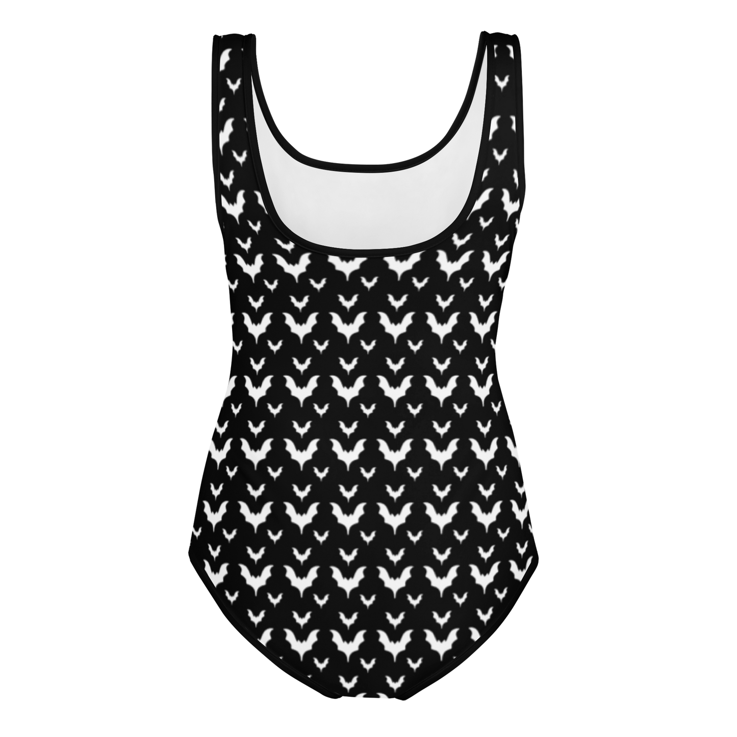 Batty Bats - Girls Youth Black and White Swimsuit