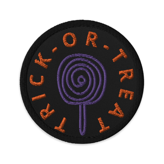 Trick Treat - Circular Embroidered Patch