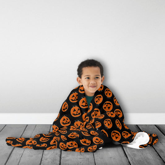 Pumpkin - Halloween Throw Blanket