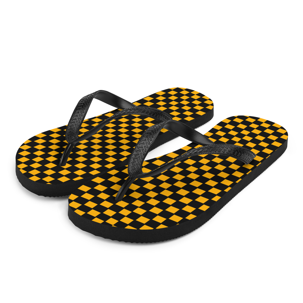 Yellow Flare - Unisex Adult Flip-Flops