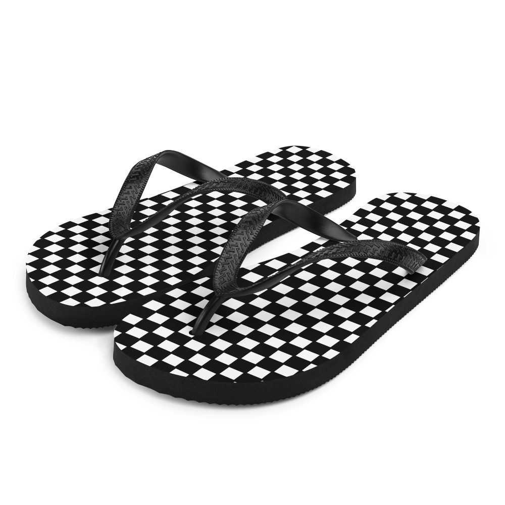 Checkered Classic - Unisex Adult Flip-Flops