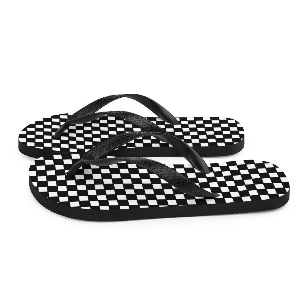 Checkered Classic - Unisex Adult Flip-Flops