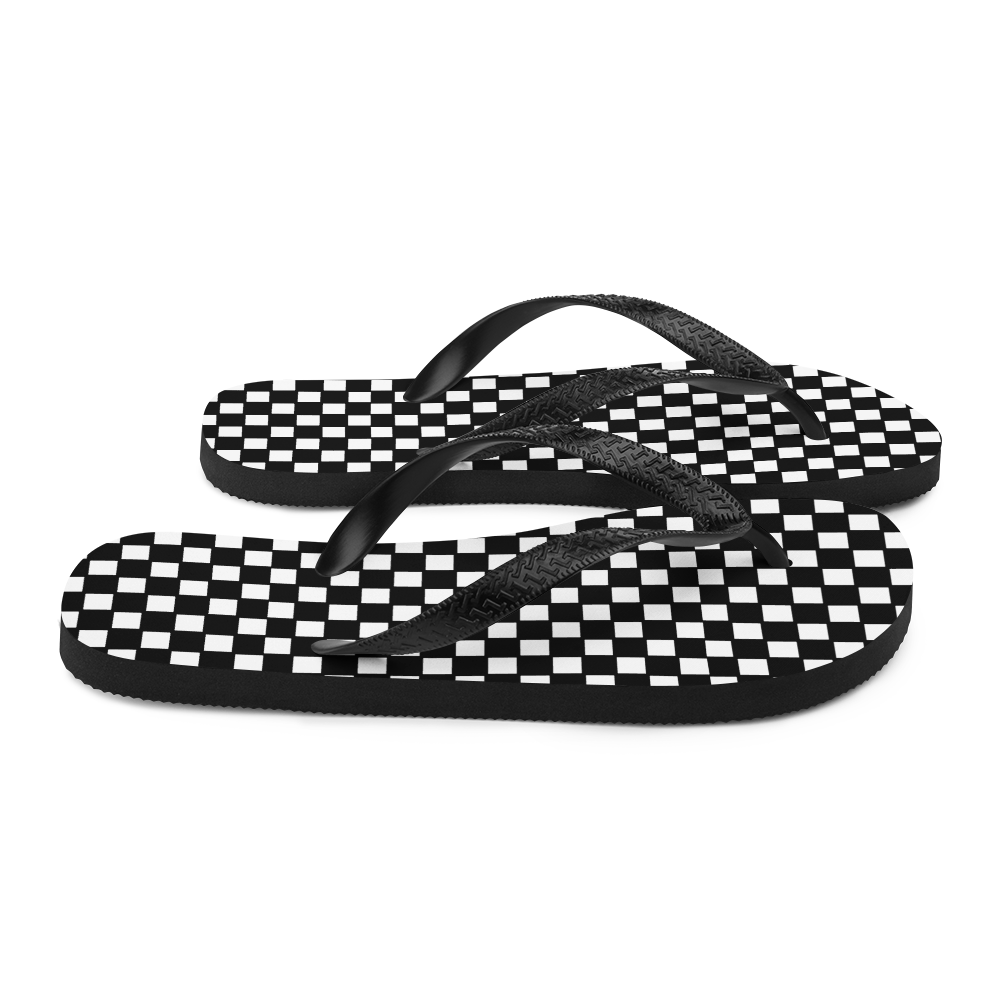 Checkered Classic - Unisex Adult Flip-Flops