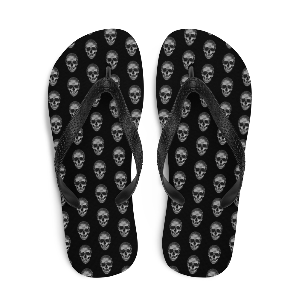 Skully - Unisex Adult Flip-Flops