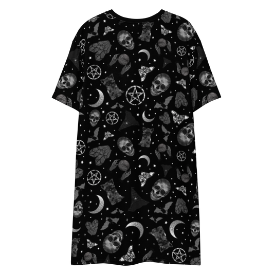 Witchy Vibes - Black All Over Women’s T-shirt Dress